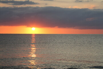 landscape sunrise on the sea