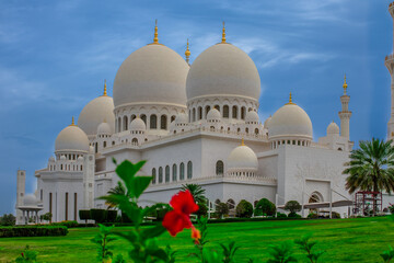 Fototapeta na wymiar Abu Dhabi Sheikh Zayed Grand Mosque - United Arab Emirates