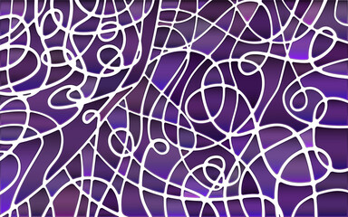 abstract vector stained-glass mosaic background