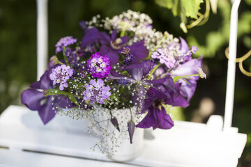 Romantic Flower Bouquet In Cup