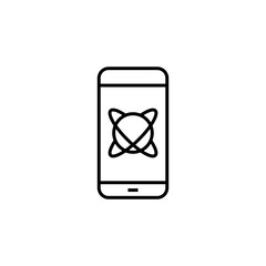 Smartphone icon. VR technology. Vector illustration