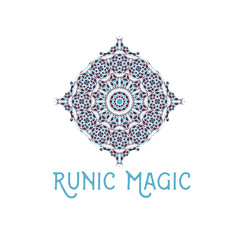 Oriental Geometric Rhombus Symbol