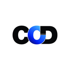 Letter COD simple logo icon design vector