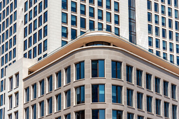 Architekturdetail vom Opernturm in Frankfurt am Main
