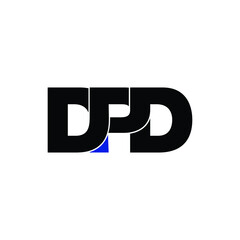 Letter DPD simple logo design vector