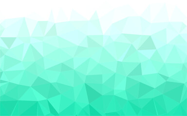 green polygonal mosaic background, Vector illustration, Used for presentation, information, technology, website, poster, business, work.