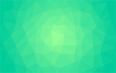 Fototapeta premium Green polygonal mosaic background, Vector illustration, Used for presentation, information, technology, website, poster, business, work.