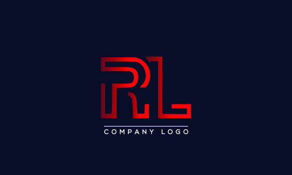 Creative letters RL or LR Logo Design Vector Template. Initial Letters RL Logo Design	