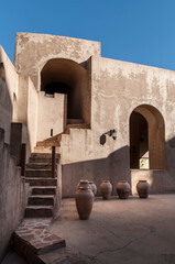 Fototapeta na wymiar Old medieval Jibreen Castle in the Sultanate of Oman