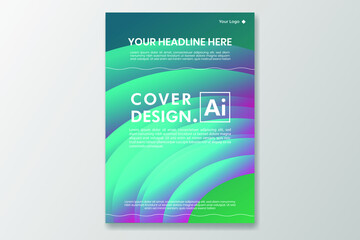 Simple cover. shape gradient abstract background design. eps file format
