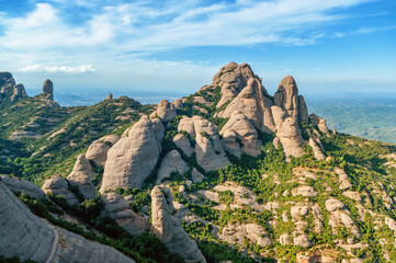 Fototapeta na wymiar Rock mountain Montserrat Catalonia Spain.