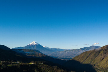 The Tungurahua volcano an active stratovolcano located in the Andean zone of Ecuador and the Altar a beautiful volcano © ecuadorplanet 