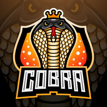 King cobra esport logo mascot design
