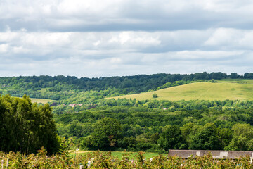English countryside view of Sevenoaks, Kent, UK
