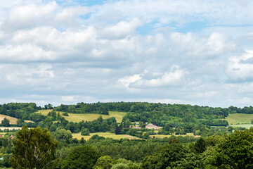 English countryside view of Sevenoaks, Kent, UK