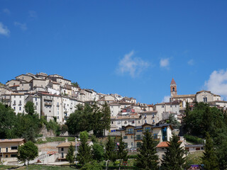 Fototapeta na wymiar Rivisondoli (Abruzzo, Italy) - View of the characteristic village.