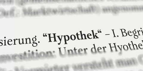 Hypothek Definition erklärt