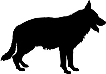 German Shepherd Silhouette