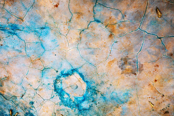 Obraz na płótnie Canvas Colorful Crack Grunge Wall Background, abstract background concept