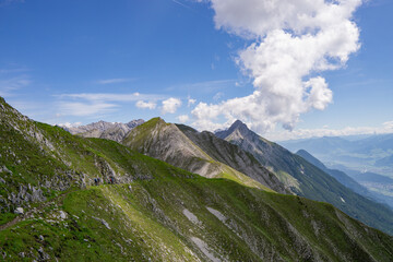 mountains with clouds in Innsbruck