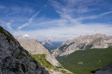 mountains with clouds in Innsbruck