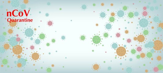 nCoV Quarantine Vector Banner. Business Information During 