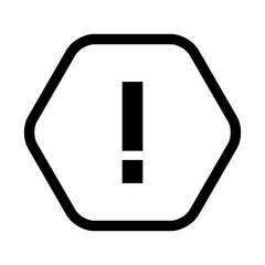 Warning sign icon