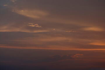 sunset in the clouds