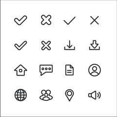 vector icons for web