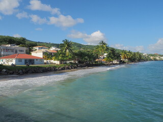 La plage du Diamant en Martinique