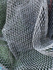 close up of a fishing net