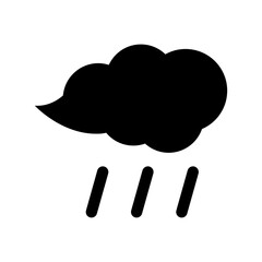 cloud and rain icon