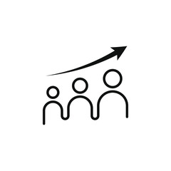 Personal development icon design isolated on white background. Vector illustration
