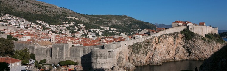 Fototapeta na wymiar city walls, Dubrovnik, Croatia