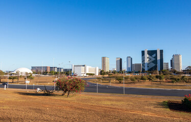 Região central de Brasília, capital do Brasil. 