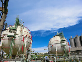 plant petrochemical  In the daytime with copy space on top.