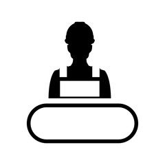 Technician data personal icon