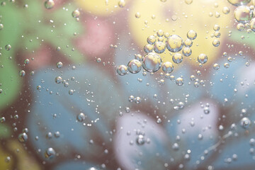 BubblesWith a Colorful Background