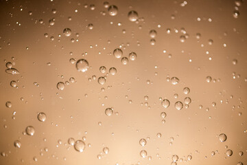 Bubbles With a Brown Background
