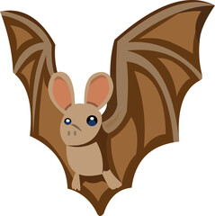 Fototapeta na wymiar Vector illustration of a bat cartoon