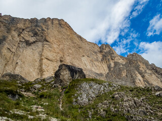 Rotwand and Masare via ferrata in the rose garden in the Dolomites