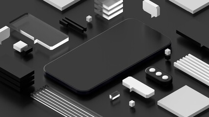 smart Phone  with data