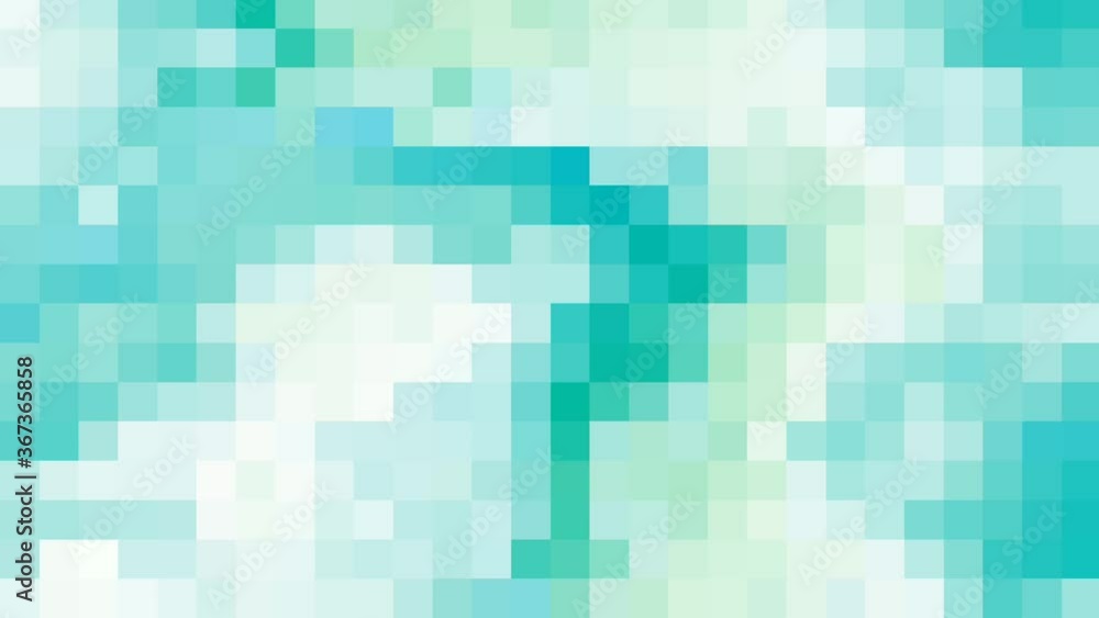 Poster colorful pixel lcd screen, block animation change colors quickly. seamless loop animated background,