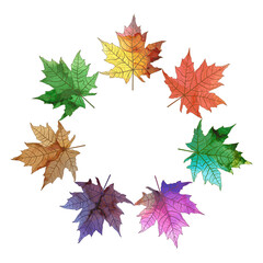 Beautiful background with leaves. Modern creative design,  background marble texture. Alcohol ink. Vector illustration.