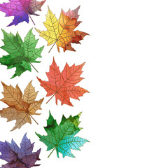 Beautiful background with leaves. Modern creative design,  background marble texture. Alcohol ink. Vector illustration.