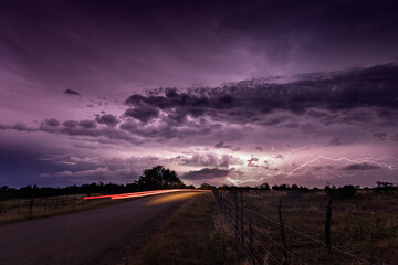Dramatic Lightning at Night