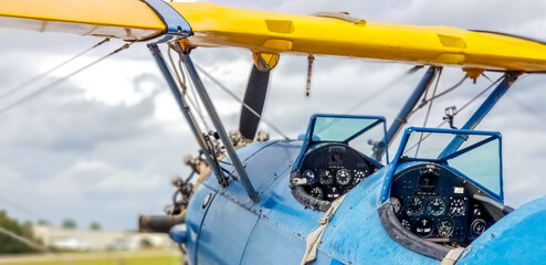 Historic Airplane Cockpit