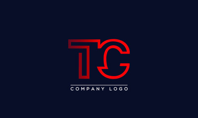 Fototapeta na wymiar Creative letters TC Logo Design Vector Template. Initial Letters TC Logo Design 