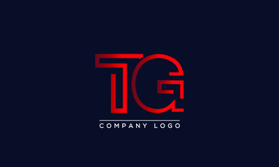 Creative letters TG Logo Design Vector Template. Initial Letters TG Logo Design	