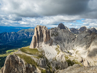 Rotwand and Masare via ferrata in the rose garden in the Dolomites